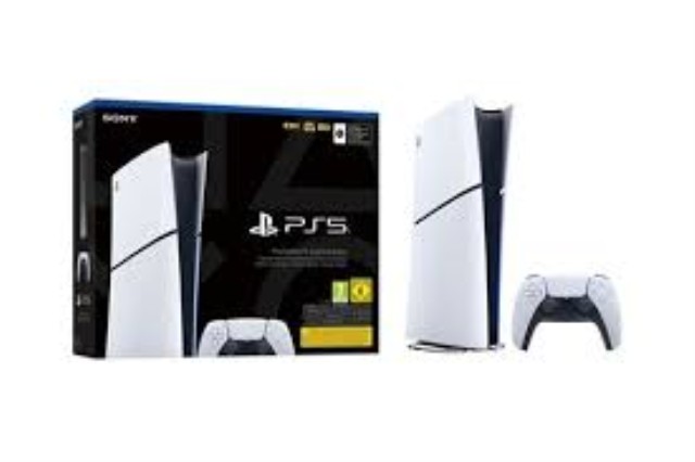 Ps5 slim dans boite avec manette et fil