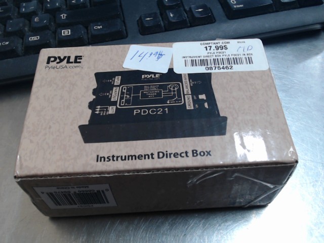 Instrument direct box pyle pdc21 in box