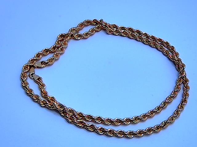 CHAINE TORSADE EN OR 10KT