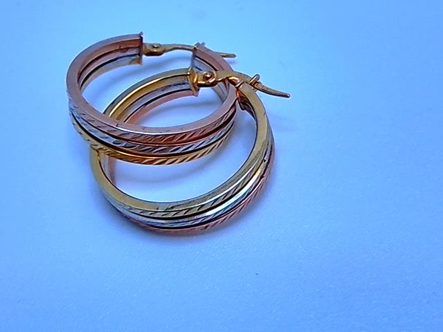 BOUCLES DE OREILLES EN OR 10KT