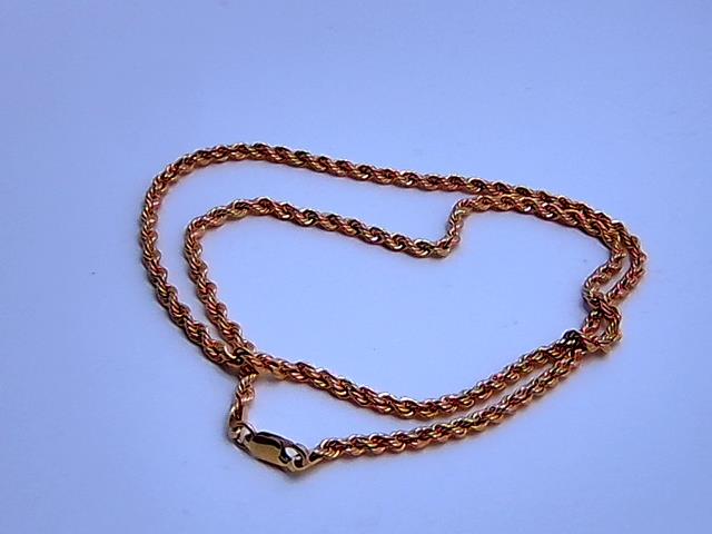 CHAINE TORSADE EN OR 10KT