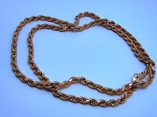 CHAINE TORSADE EN OR 10KT