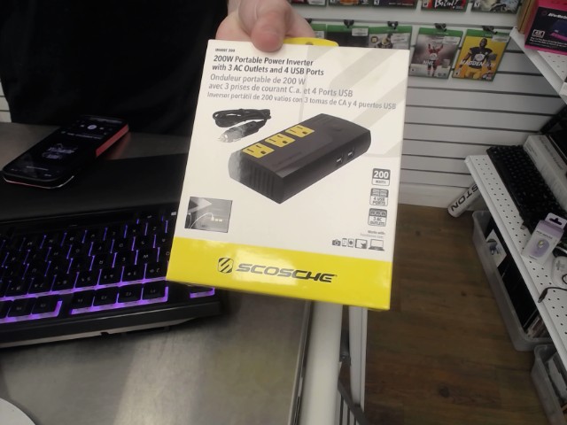 Onduleur portable de 200w