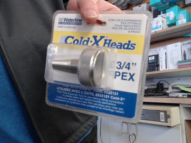Cold pex expansion fittings