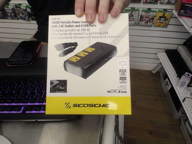 Ondulateur portable de 200w