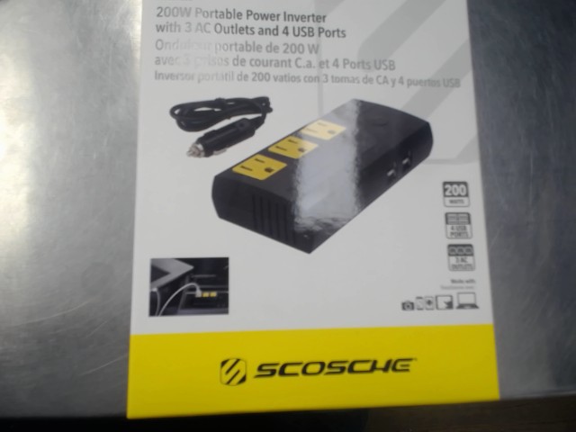 Onduleur portable 200w 3 prise de couran