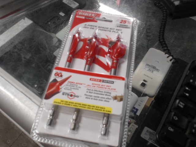 Kit de 3 meche de forets plats (neuf)