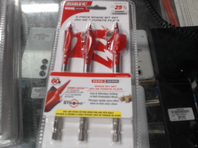 Kit de 3 meches de foret plats