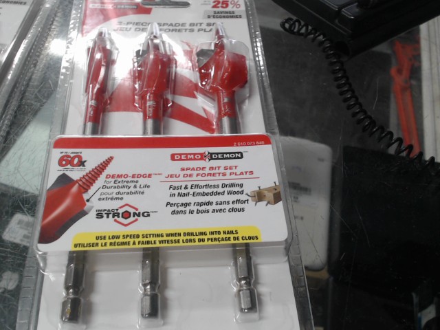 Kit de 3 forets plats