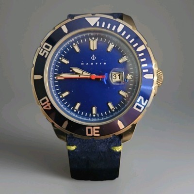 Montre nauatis blue dial 46mm