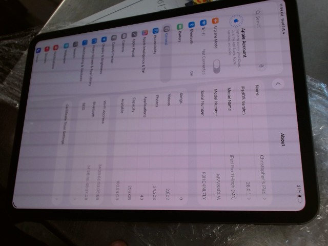 R jk in infa ipad pro m4 11inc 256gb pw