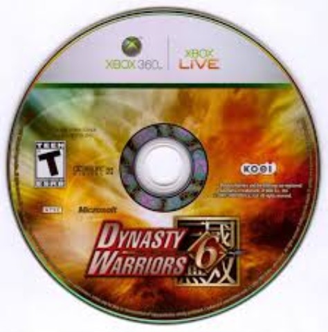 Dynasty warriors 6 xbox360 loose disc
