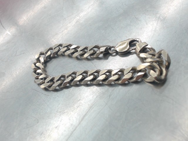 Bracelet en argent jaune grosse mailles