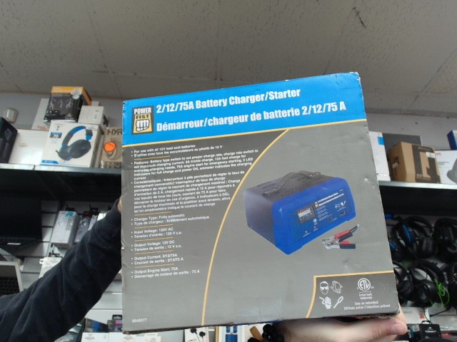 Demarreur/chargeur de batterie 2/12/75a