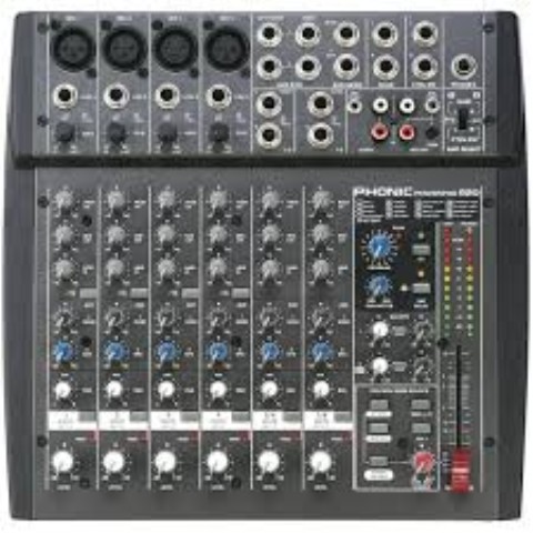 12-input 200w mixer +effects processor