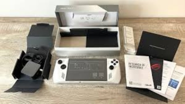 Rog ally + chargeur + boite