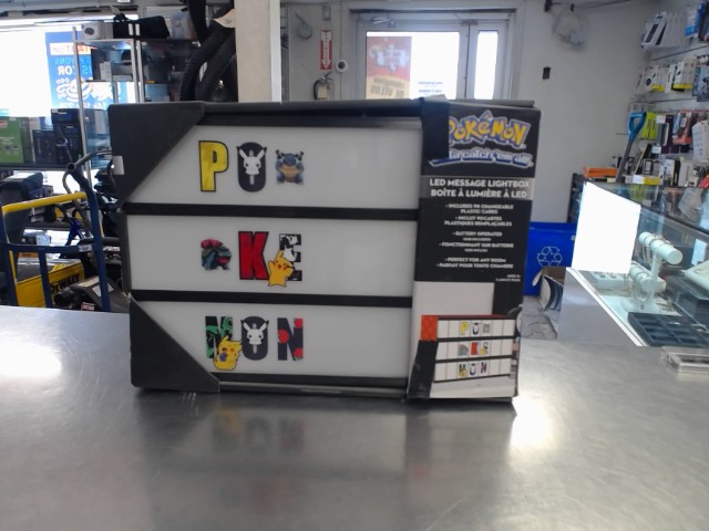 Lumiere led pokemon dans boite