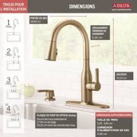 Dst kitchen faucet with soap dispenser