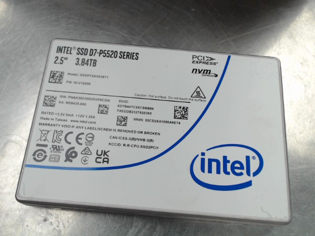 Ssd d7-p5520 series 2.5'' 3.84tb