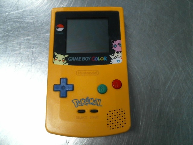 Game boy color jaune pokemon
