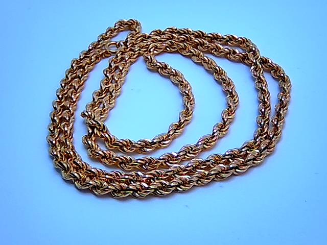 CHAINE TORSADE EN OR 10KT