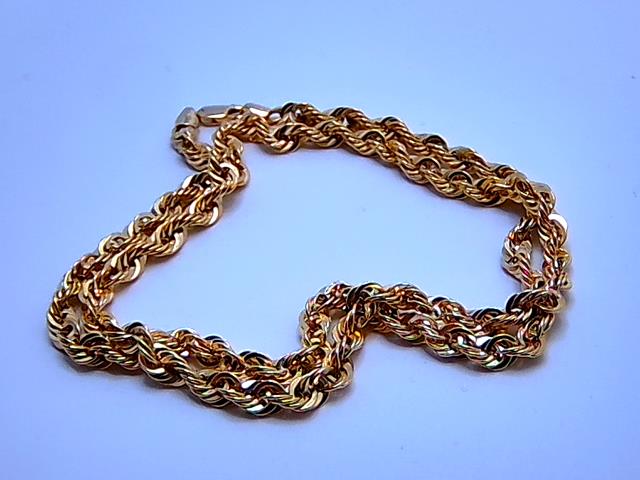 CHAINE TORSADE EN OR 10KT