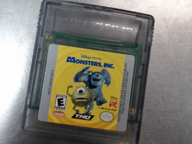 Monster inc gameboy