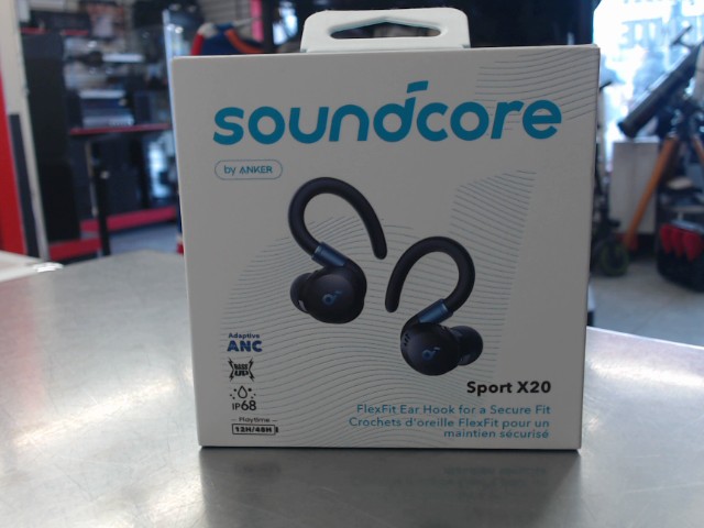 Ecouteurs bluetooth soundocre noirs