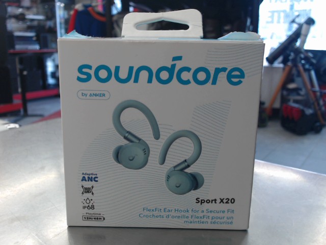 Ecouteurs bluetooth soundcore turquoises