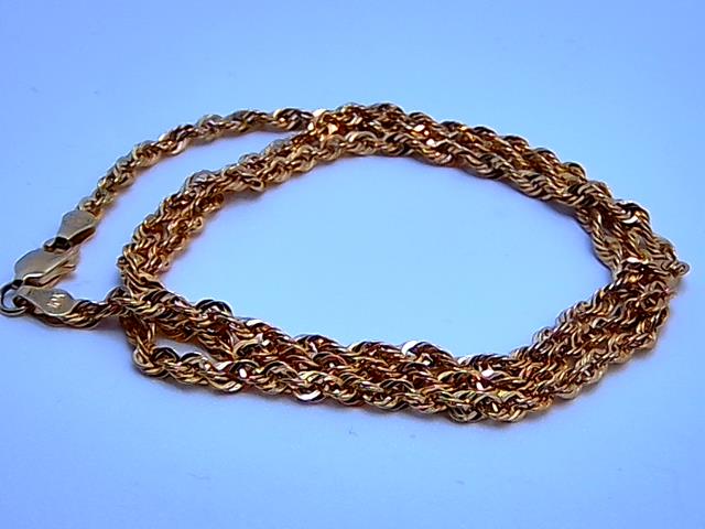 CHAINE TORSADE EN OR 10KT