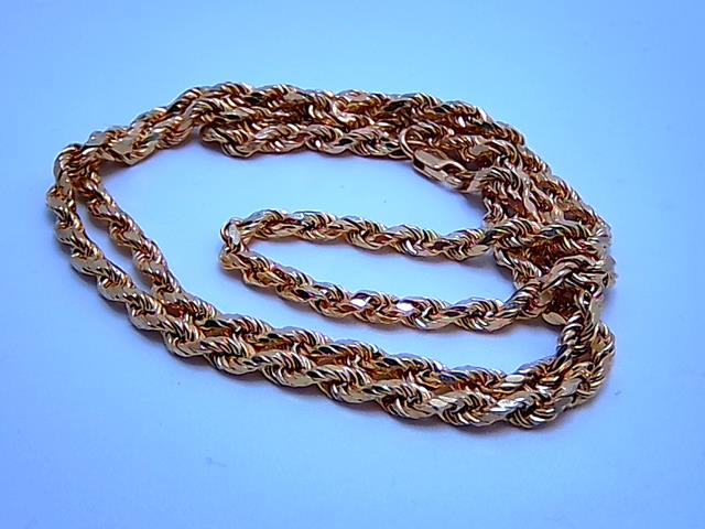 CHAINE TORSADE EN OR 10KT