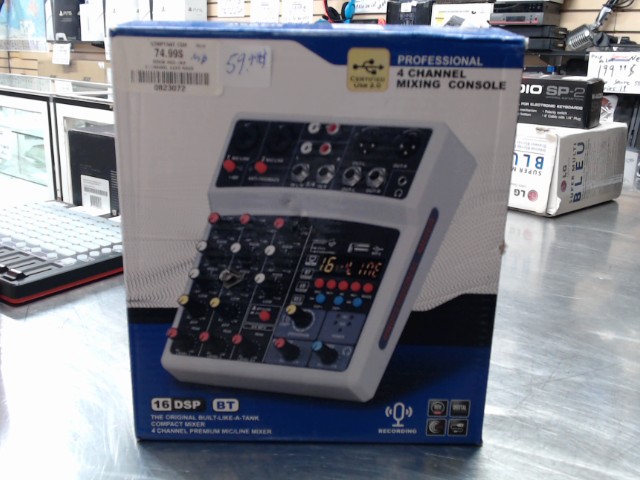 4-channel audio mixer