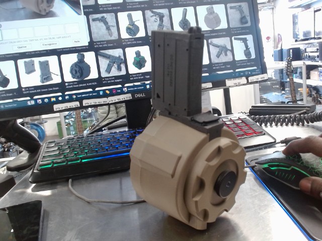 Airsoft drum grey tan  tapp m4