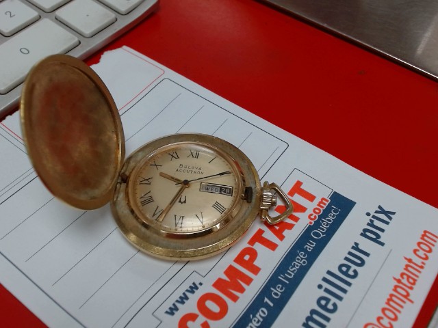 Montre de poche bulova accutron