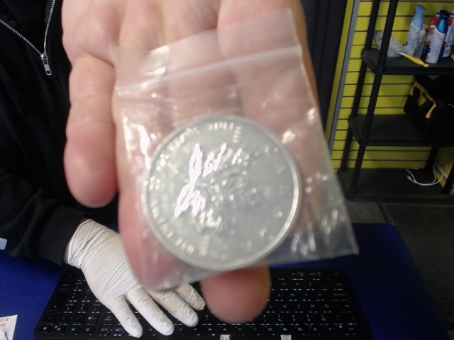 Pi�ce 1 once fine silver canada 5$ leaf