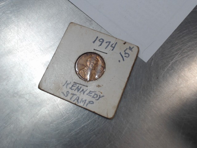 1974 kenndy stamp penny