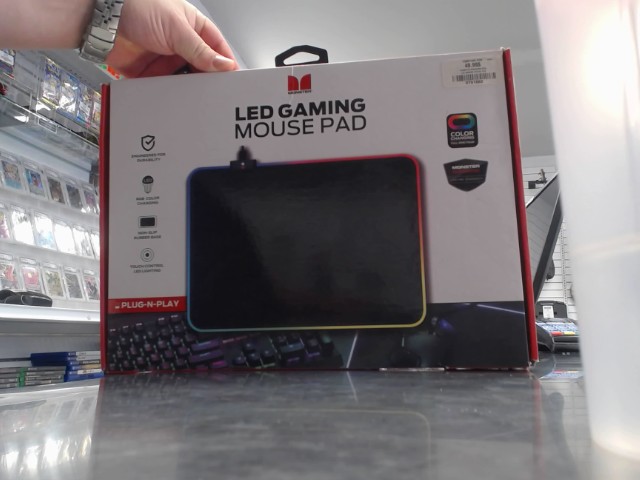 Led gaming mouse pad