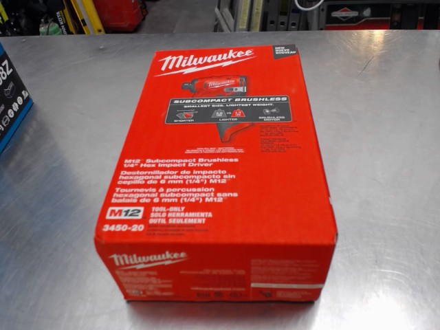 Impact milwaukee m12 neuf en boite