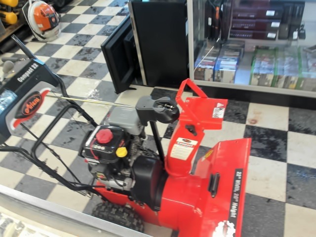 Souffleuse orange a gaz