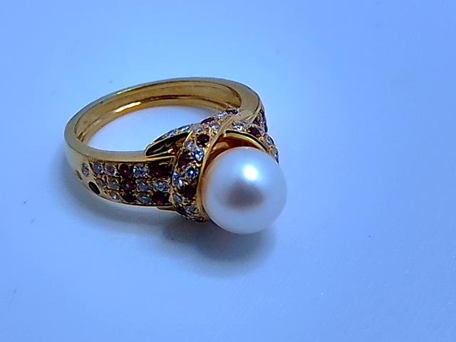 BAGUE EN OR 18KT AVEC DIAMANTS