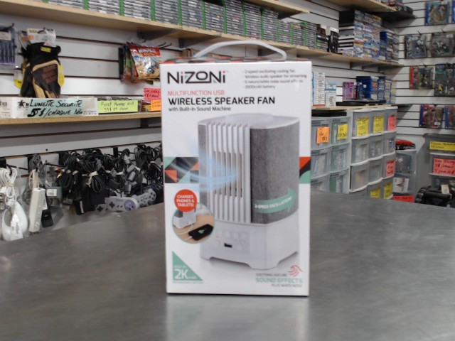 Speaker bluetooth/ventillateur (neuf)