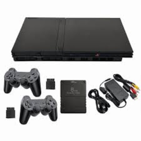Playstation 2 slim avec 2 manette et fil