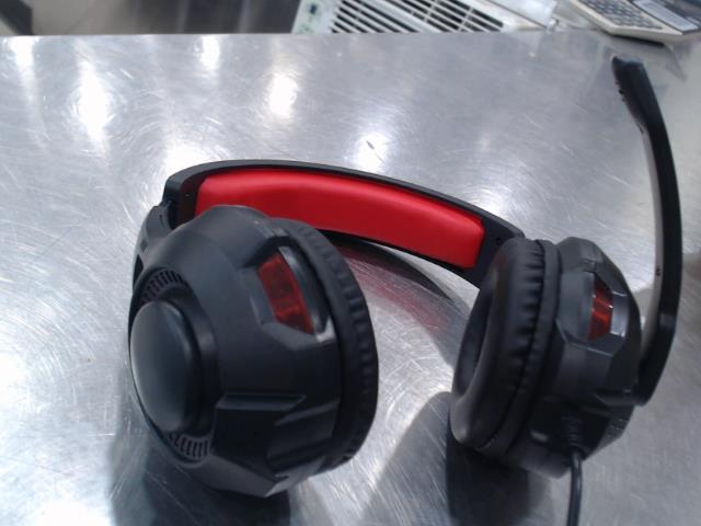 Casque d'�coute bytech noir et rouge