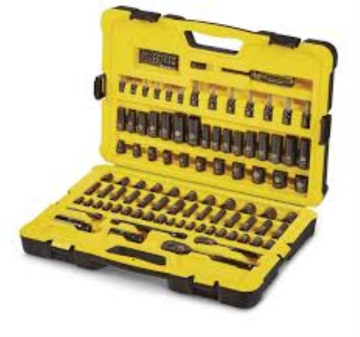 Socket set, 122-pc, sae/metric