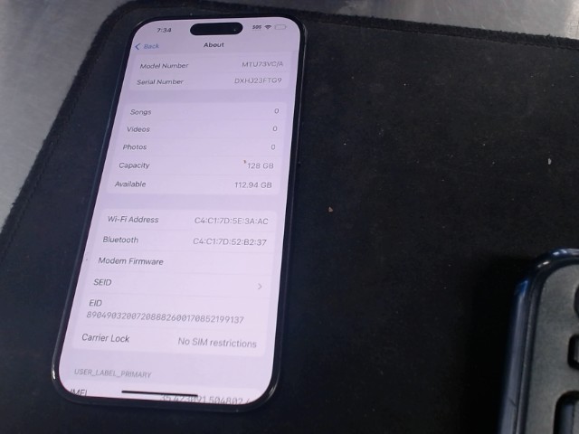 Iphone 15 pro black
