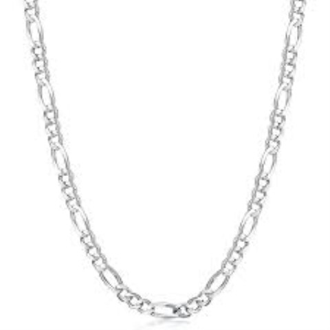 Chaine argent� maille figaro