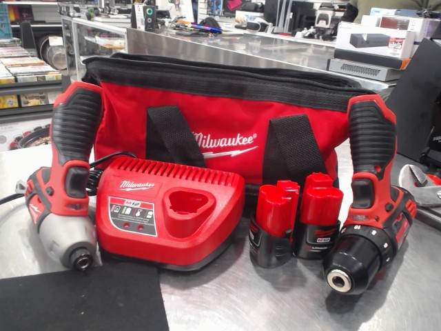 Kit de drill et impac 2 batterie+charg