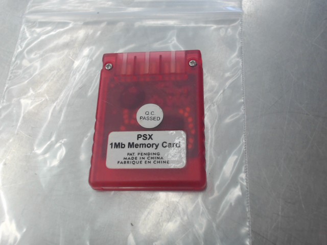 Carte memoire pour playsation 1