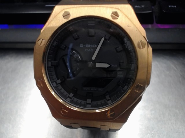 Casio ga2100 custom case rose gold patek