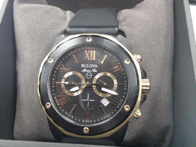 Montre noir/or marine star dans boite